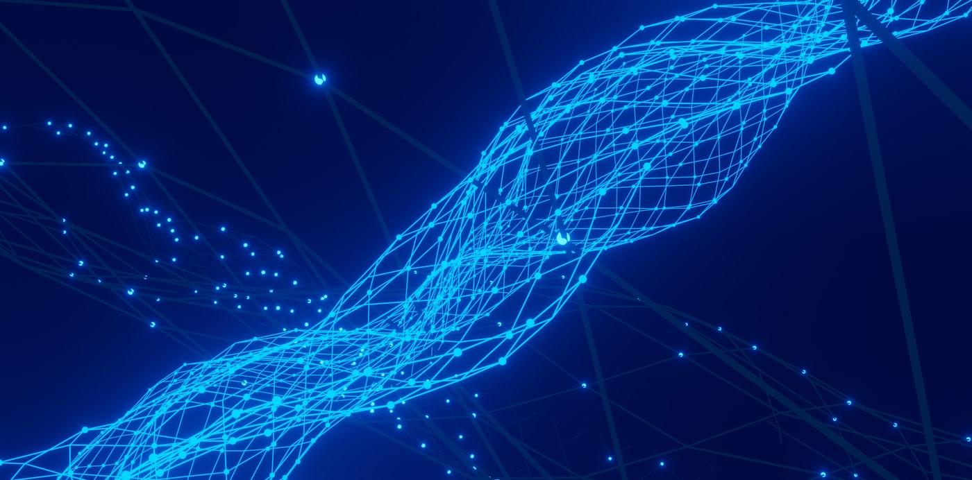 Abstract AI and technology visualization